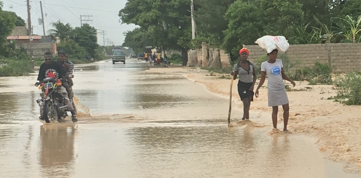 Haiti post Hurricane Matthew — flooded streets